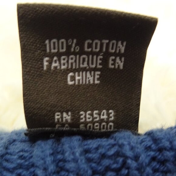 Timberland Blue Knit Sweater Size Large EUC - Picture 5 of 7